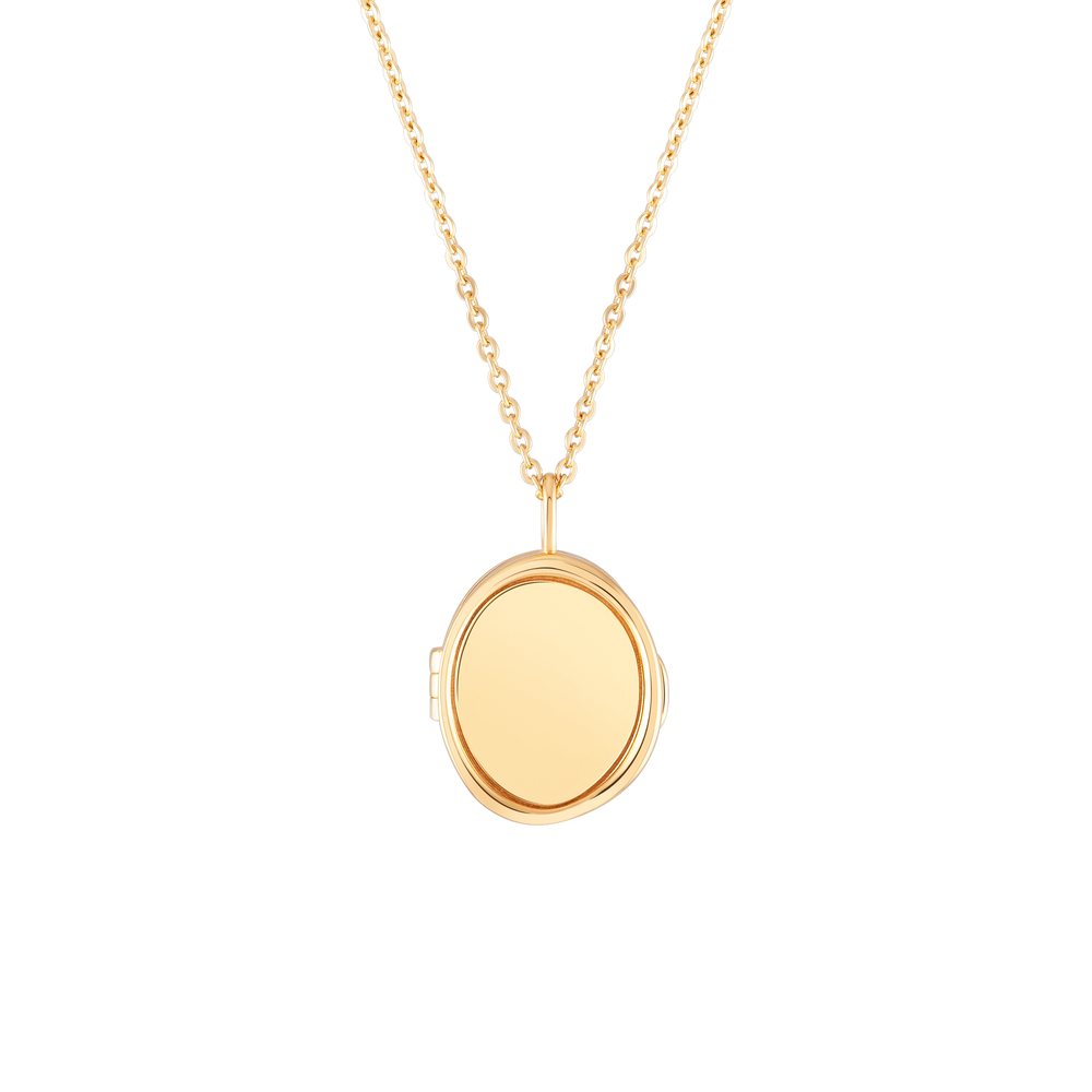 
                  
                    Load image into Gallery viewer, Good Vibes Locket Moonstone 18K Solid Gold
                  
                