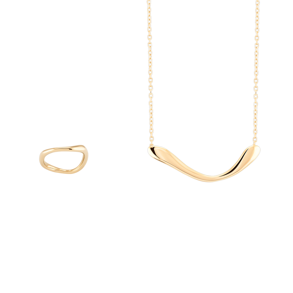 Boomerang Bundle Ring and Necklace