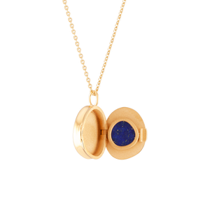 
                  
                    Load image into Gallery viewer, Good Vibes Locket Lapis Lazuli - Wonther
                  
                
