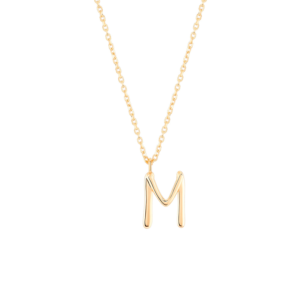 A pendant design for the initial letter M with a heart symbol. The cursive  lettering of this pe… | Heart shaped jewelry, Black beaded jewelry, Gold  fashion necklace