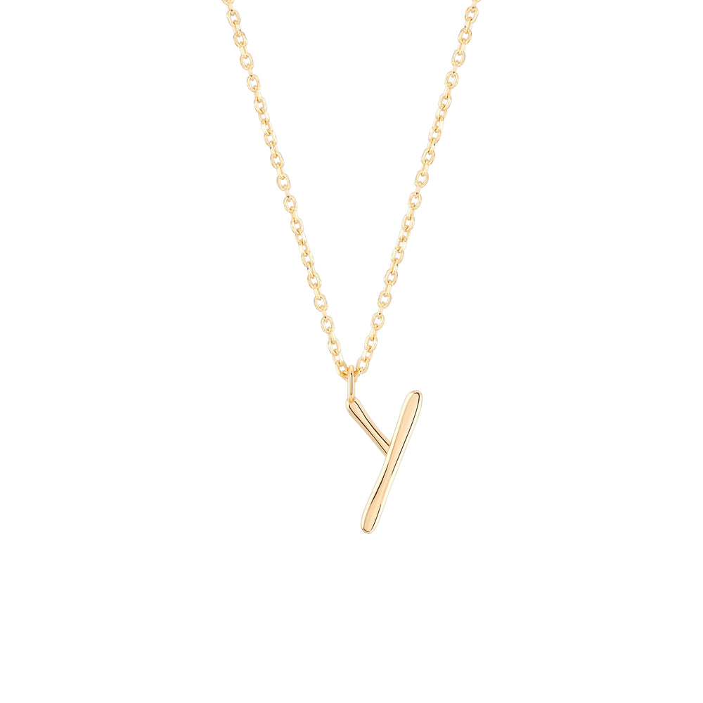 Initial Y Necklace - Wonther