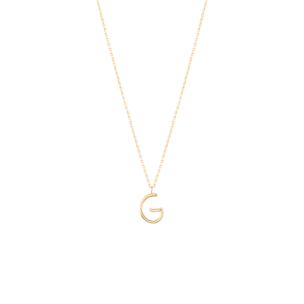 Buy Sterling Silver Initial Necklace, Letter G Necklace, Initial G Necklace,  Silver Initial Necklace, Dainty Necklace, Personalised Necklace Online in  India - Etsy