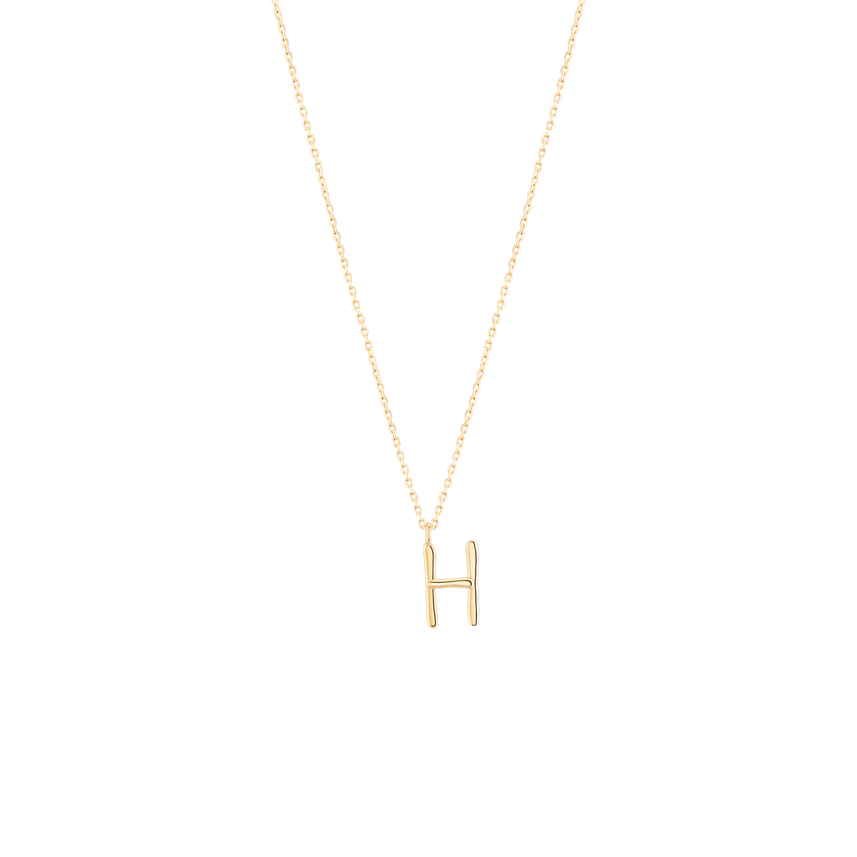 Golden Initial H Necklace – Wonther