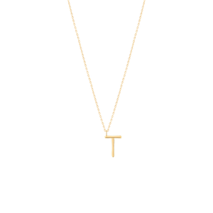 
                  
                    Load image into Gallery viewer, Golden Initial T Necklace
                  
                