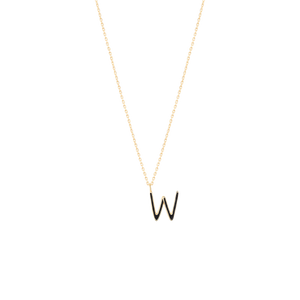 
                  
                    Load image into Gallery viewer, Golden Initial W Necklace
                  
                