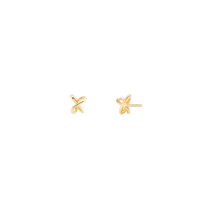 
                  
                    Load image into Gallery viewer, Interlinked Mini Studs 18K Solid Gold
                  
                